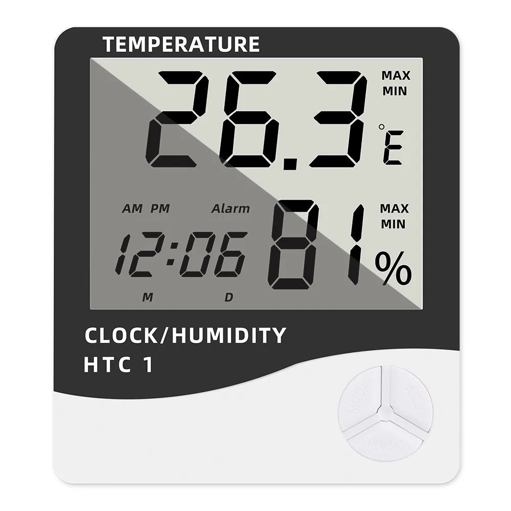 HTC-1 HTC-2 LCD Electronic Digital Temperature Humidity Meter Home Qme