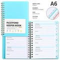 A6 Password Keeper Book Alphabetical Tabs Portable Internet Login Qme A1
