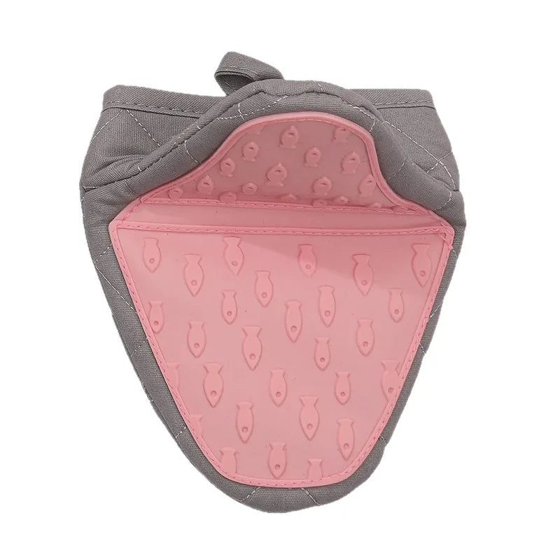 Anti-scalding Gloves Silicone Thickened Thermal Insulation Kitchen Qme