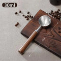 Coffee Tablespoon - Walnut Wood & Stainless Steel Scoop for Home Baristas & Cafe Decor - Perfect Kitchen Accessory Qme A4