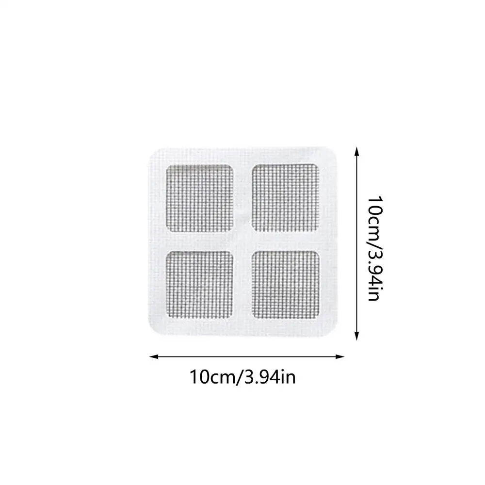Shower Drain Hair Catcher Stickers 50-Piece Peel Stick Covers Qme CN White