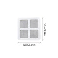 Shower Drain Hair Catcher Stickers 50-Piece Peel Stick Covers Qme CN White