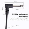 Guitar Effect Pedal Cable Angle Plug No Noise Shielded Pedals Musical Qme Default Title