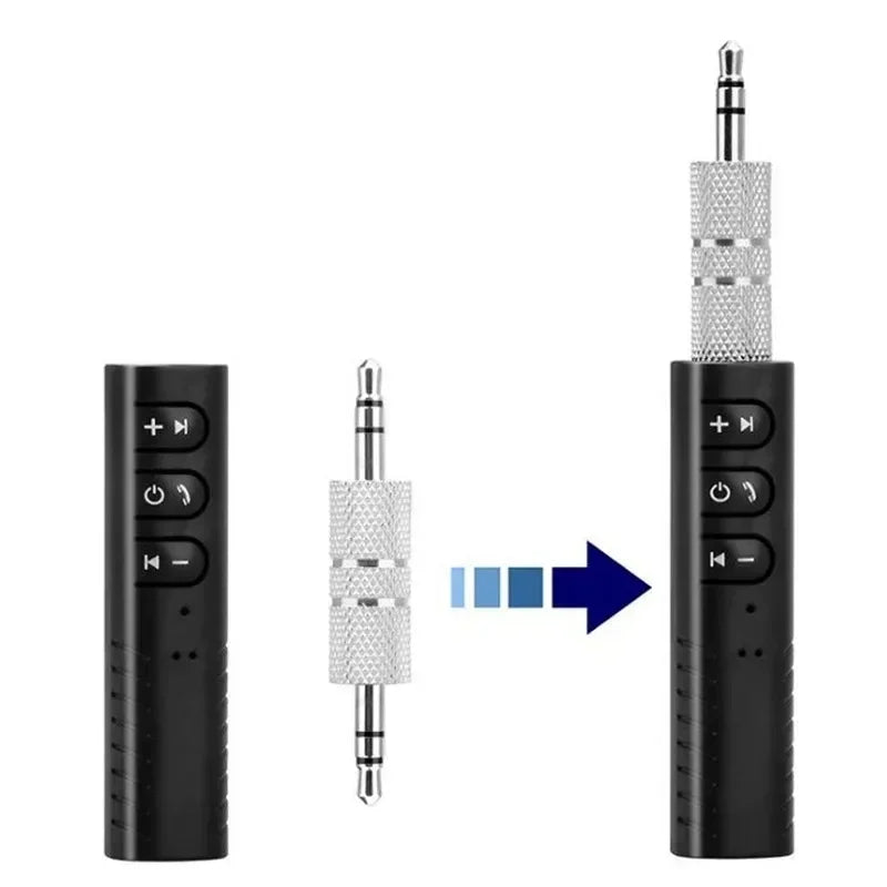 3.5mm Bluetooth Receiver Car Bluetooth Hands-free Audio Receiver Lavalier Portable MP3 Music Player Adapter for Mobile Phone Qme