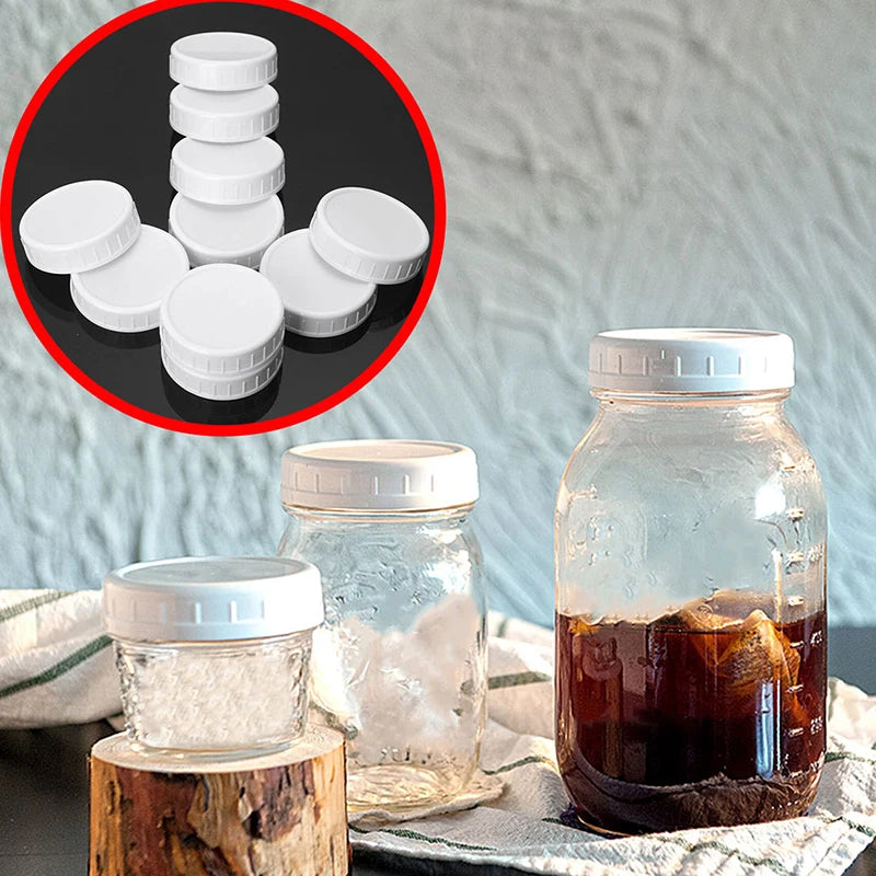 Plastic Covers Unlined Ribbed Lids Storage Caps Replacementswhite Qme