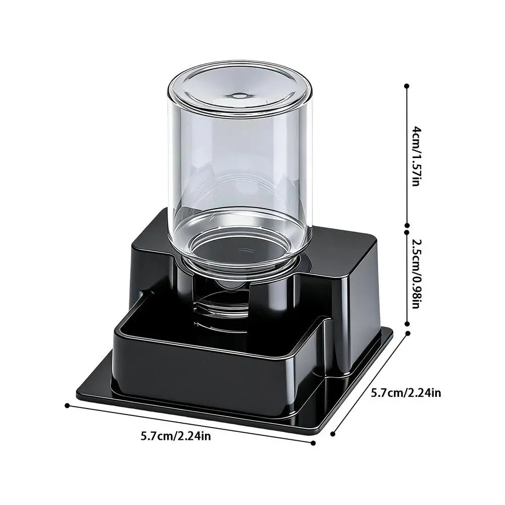 NEW Reptile Water Fountain Reptile Automatic Dish Tortoise Water Dish Gecko Drink Dispenser For Lizard Chameleon Snake Frog Qme Black