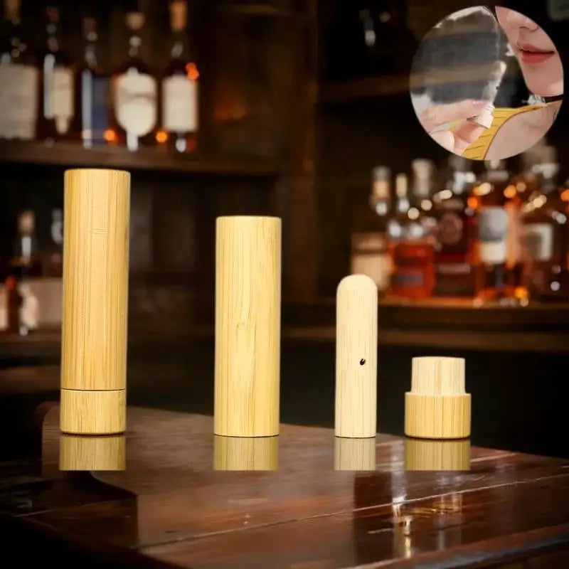 Bamboo Nasal Inhaler Reusable Aromatherapy Diffuser Tube Lanyard Qme