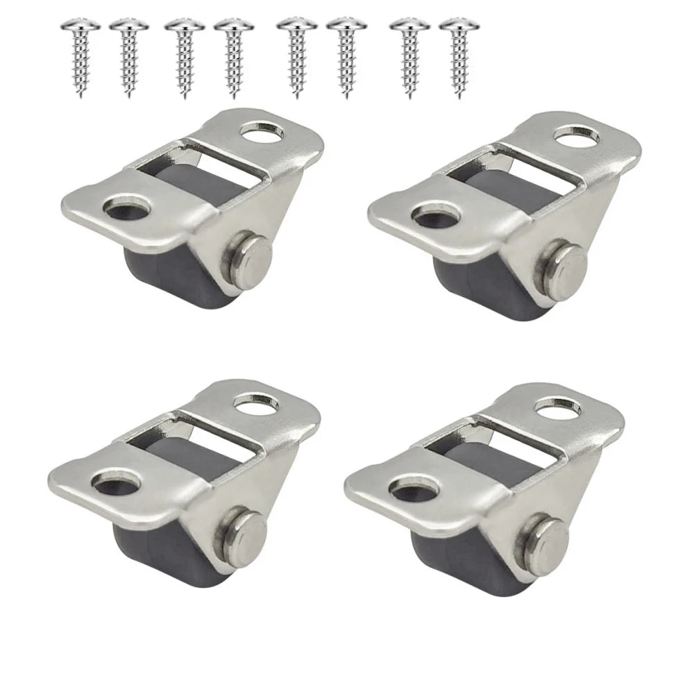8/4pcs Mini Silent Caster Wheel 0.5 Inch Linear Wheels Tiny Roller Sliding Door Directional Wheel Little Rubber Rolling Wheel Qme 4pcs
