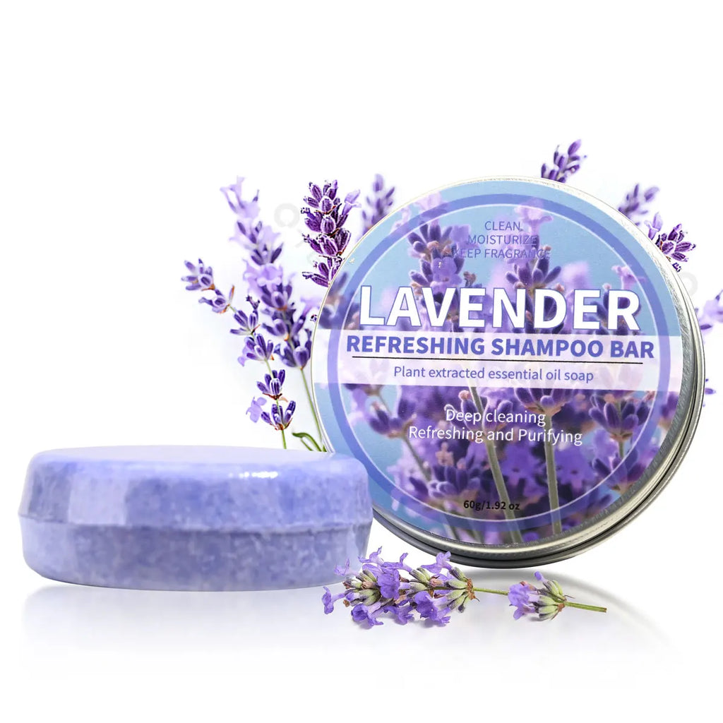 Lavender Essential Oil Shampoo Bar Plant Extract Essence Deep Qme