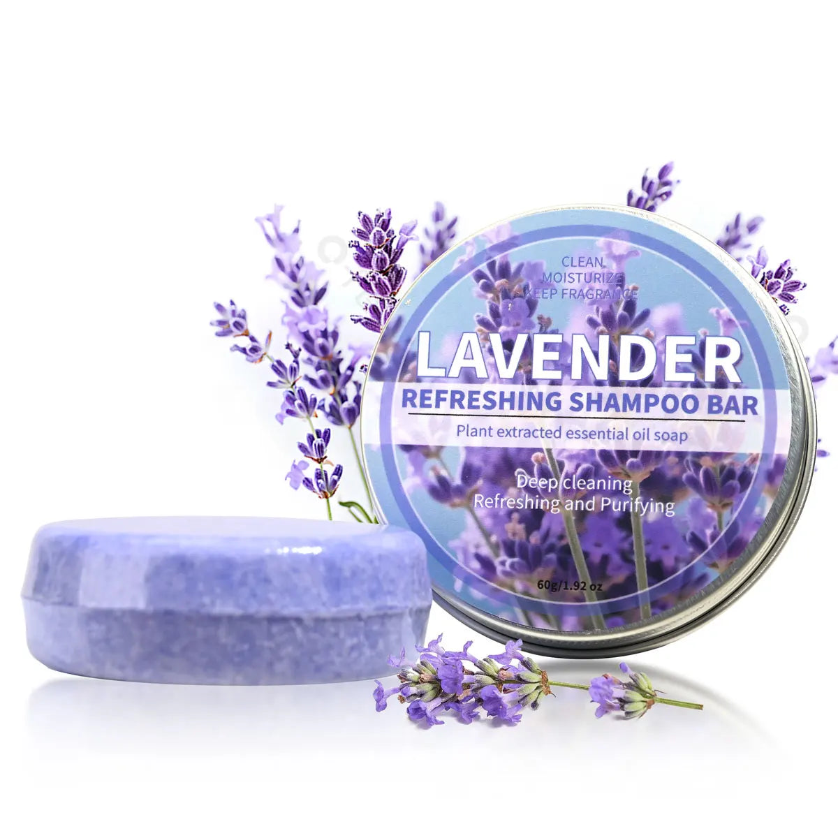 Lavender Essential Oil Shampoo Bar Plant Extract Essence Deep Qme