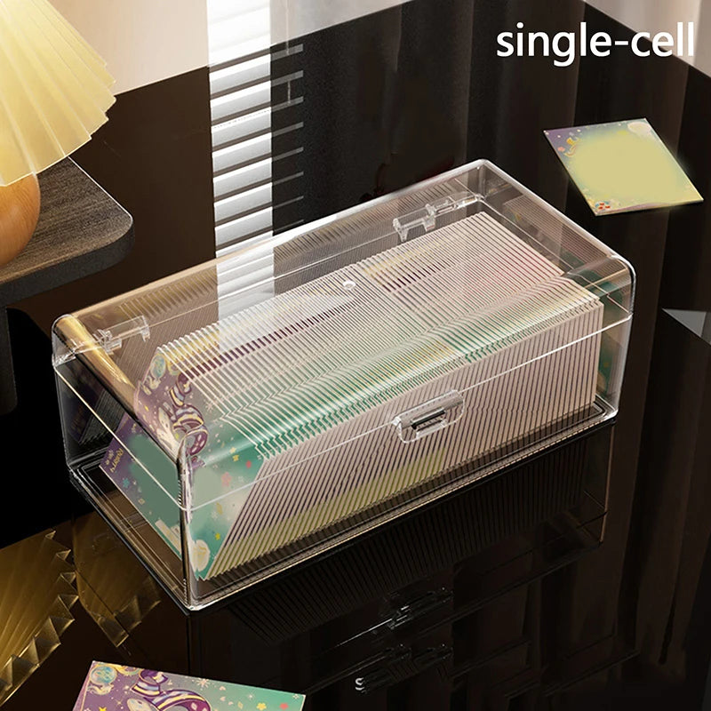 Card Case Protector Container Kpop Photocard Storage Box Transparent Qme A