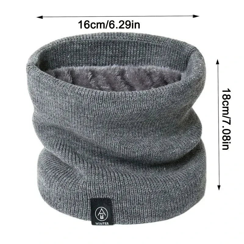 Fashion Knitted Scarf Solid Cashmer Like Winter Snood Scarves Lady Qme