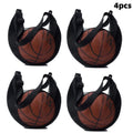Single Shoulder Crossbody Single Ball Storage Bag Basketball Soccer Volleyball Anti-Tear Training and Fitness Mesh Zipper Bag Qme 4pcs