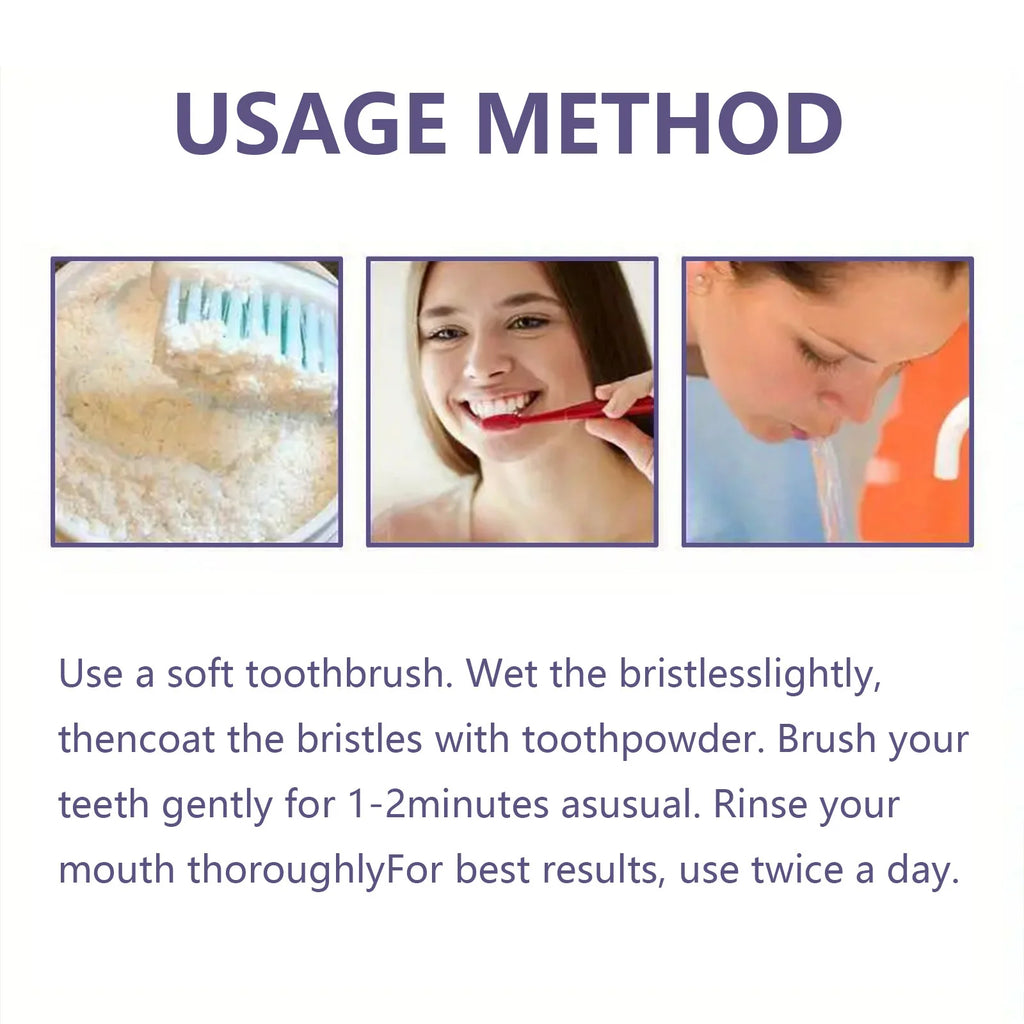 pearl tooth powder fresh breath teeth yellow stain cleaning powder oral care tooth cleaning powder wholesale Qme
