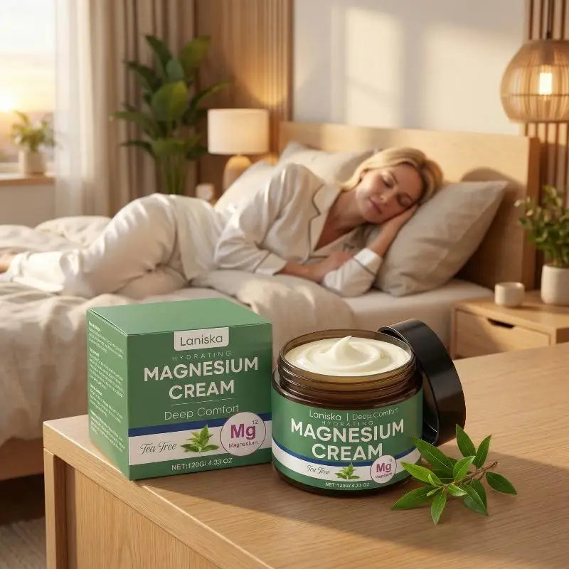 Deep Sleep Magnesium Cream Night Relaxation Soothes Muscles Aches Qme