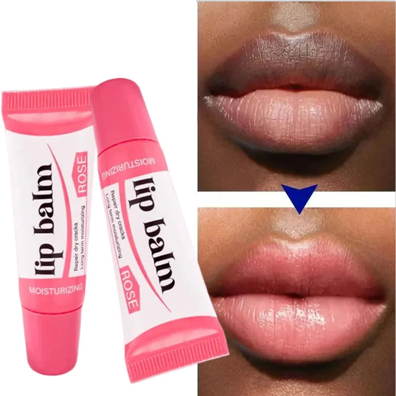 Remove Dark Lip Balm Lightening Melanin Mask Gloss Exfoliating Lip Pink Treatment Reduce Lip Lines Improve Dryness Moisturizing Qme