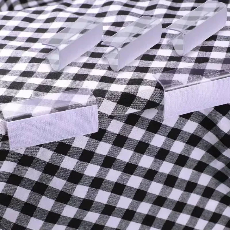 12PCSTable skirt clip,Transparent tablecloth clip,Skirt clip,Suitable for indoor and outdoor activities、Wedding、Meeting、Party Qme