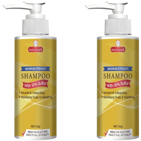 Maximum Strength 10% Sulfur Shampoo - Smoothing, Scalp Stabilizing & Hydrating for Men & Women. Qme Moisturizing