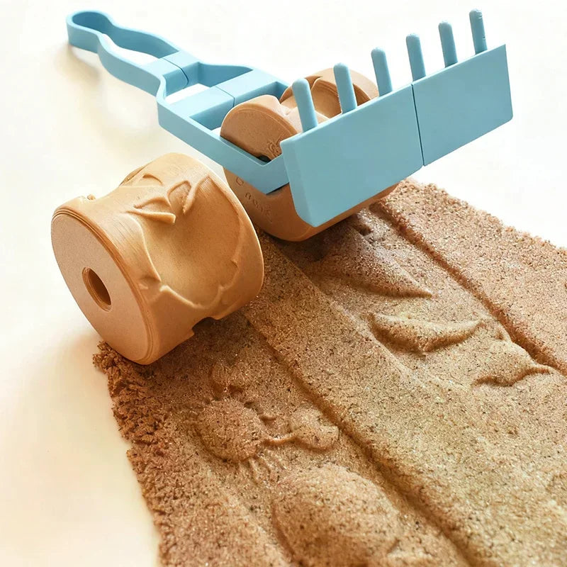 Sand Texture Rollers Footprint Shell Pattern DIY Art Stamp Perfect For Sand Play And Sensory Activities Clay Texture Rollers Qme