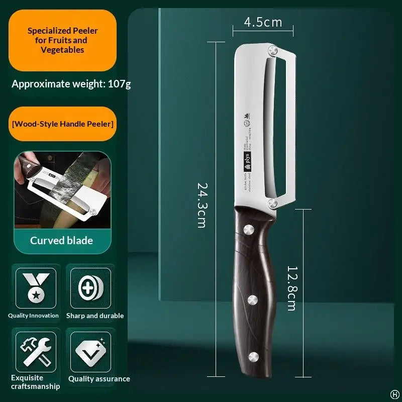 Stainless Steel Fruit Peeler 2-in-1 Bottle Opener Paring Knife Planer Qme A3