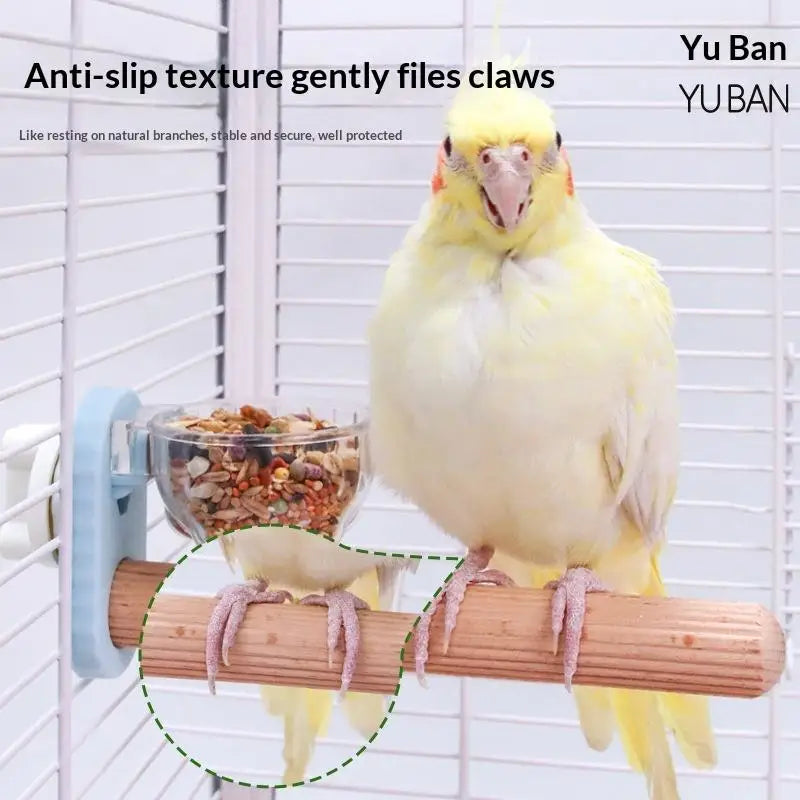 Bird Foraging Station Pole Bite Grinding Mouth Suppliesparrot Claw Qme
