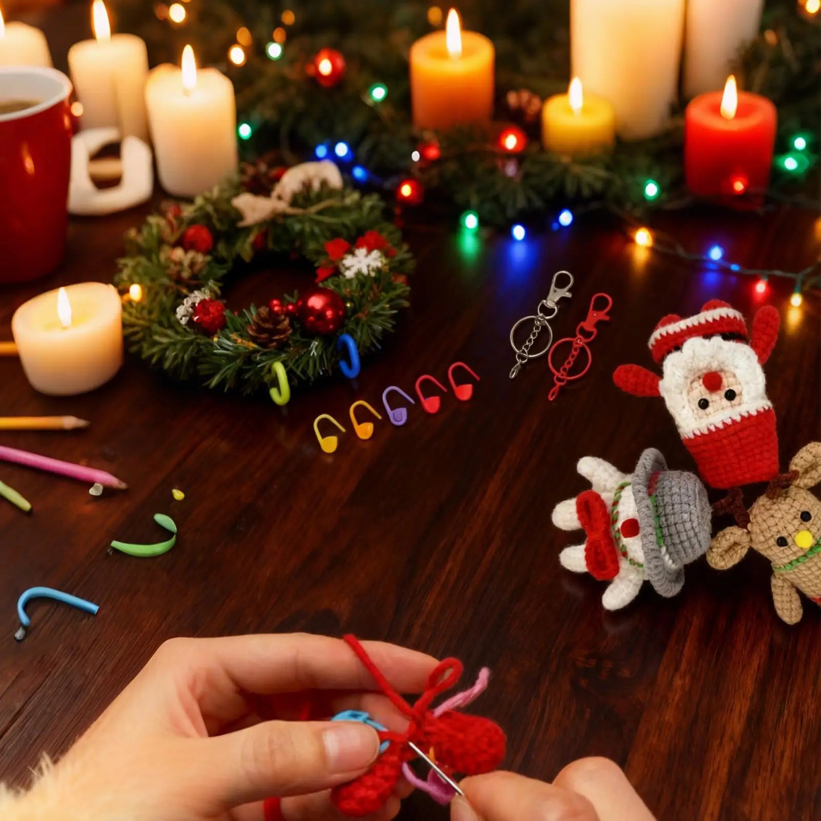 Christmas Crochet Kits Adults DIY Craft Doll Teens Enthusiasts Qme