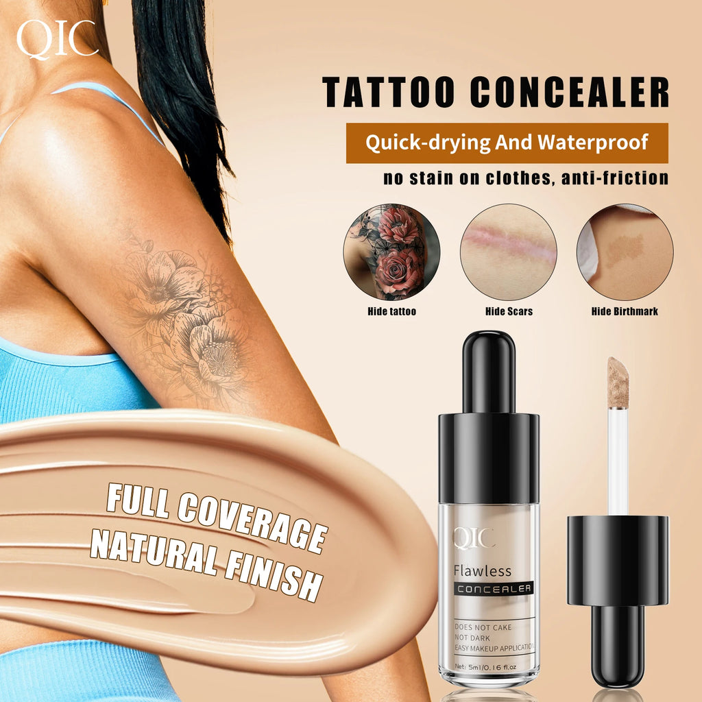 Multi-use Concealer Foundation Cream Hydrating Full Coverage for Blemishes Dark Circles Contour Highlight Face Makeup Qme
