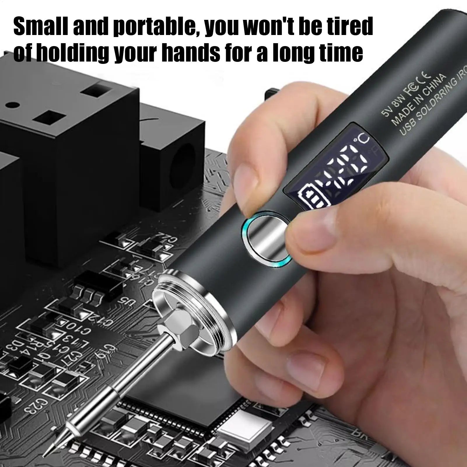 Soldering 5 Temperature Settings Adjustment Solder Iron Digital Qme