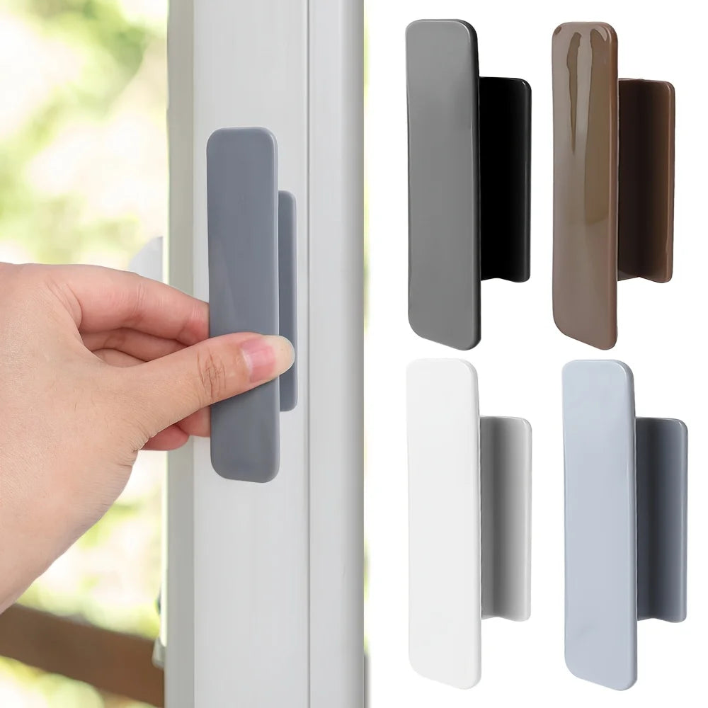 Two self-adhesive door handles, no need for punching, multifunctional handle, adhesive cabinet handle Qme