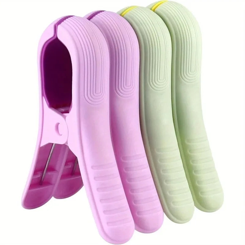 2 Large Beach Towel Clips Windproof Non-slip Clothes Pegs Sun Qme