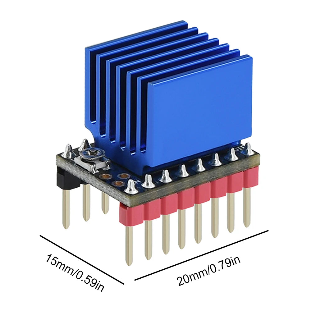 TMC2209 V2.0 Stepper Motor Driver 2.5A Peak Stepstick Silent Driver Support Step/Dir and Uart Mode for 3D Printer SKR V1.3/1.4 Qme
