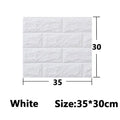 3D Wallpaper XPE Foam Material Wall Stickers for Kitchen Bedroom Living Room and Mor Self Adhesive Vinyl Wall Art Essential Qme white 35x30cm-10pcs