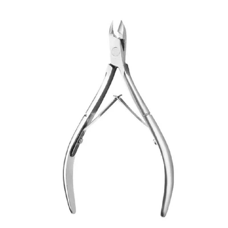 Blade Fingernail Toenail Cuticle Nipper Trimming Stainless Steel Nail Qme Silver