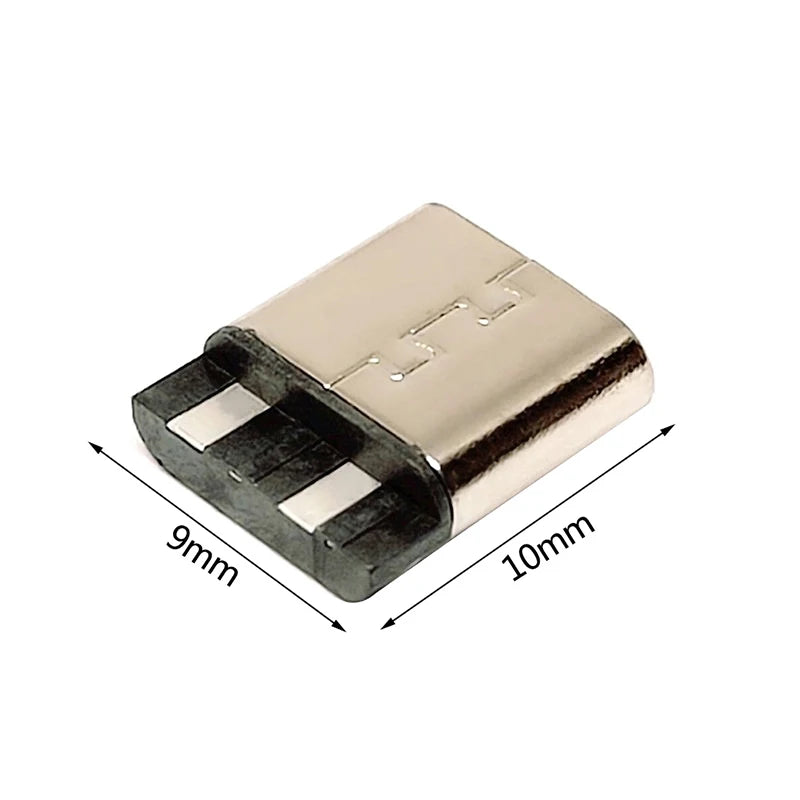 5Pcs Type-C 3.1 USB Jack Type-C 2Pin Welding Wire Female Connector Straight For Phone Charging Port Charging Socket Interface Qme