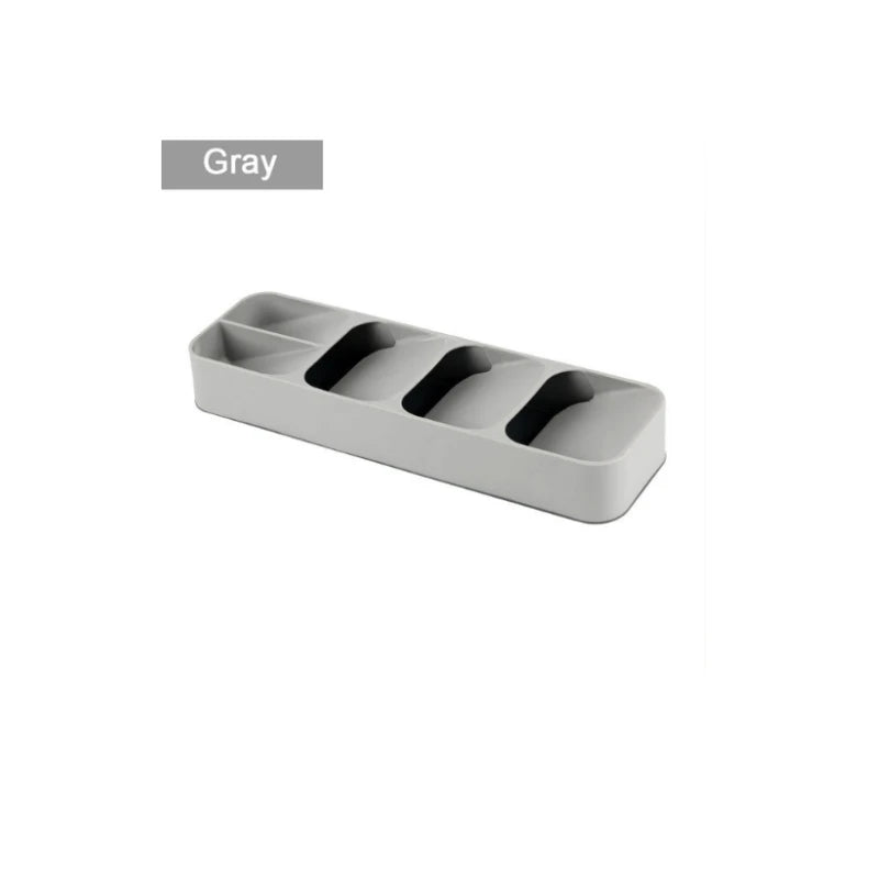 1pc Multifunctional Knife And Fork Compartment Storage Box, Cutlery Spoon Box Knife And Fork Divider Organizer, Qme