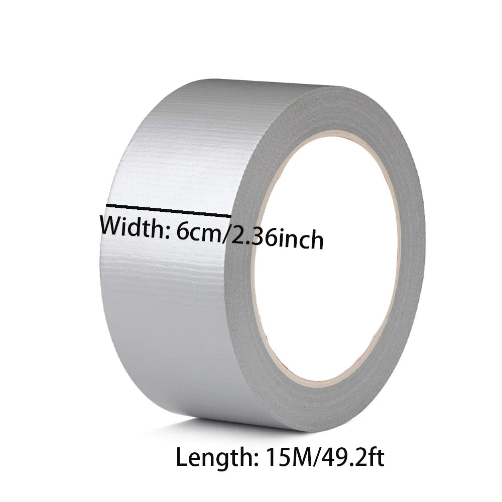 Silver Cloth Duct Tape Heavy Duct Waterproof Strong Adhesive Tape for Packing Sealing Moving Lable Qme