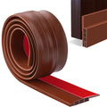 Door Draft Stopper Under Sweep Exterior Interior Doors Weather Qme 6-hole Brown