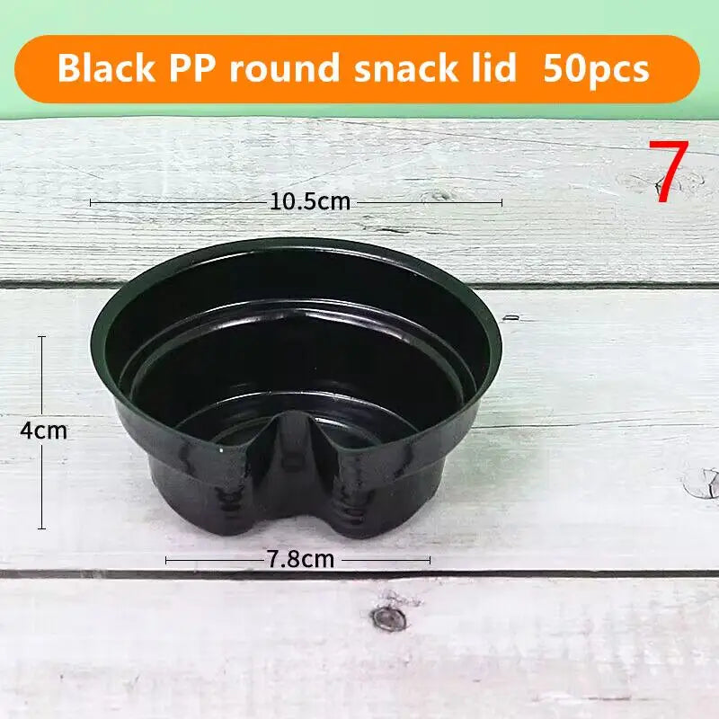 10 Disposable Plastic Cup Drink Snack Bowl Bubble Milk Tea Fruit Qme 7