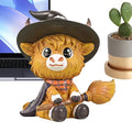 Halloween Highland Cow Figure Cattle Gnome Decorations Resin Animal Qme B China Mainland