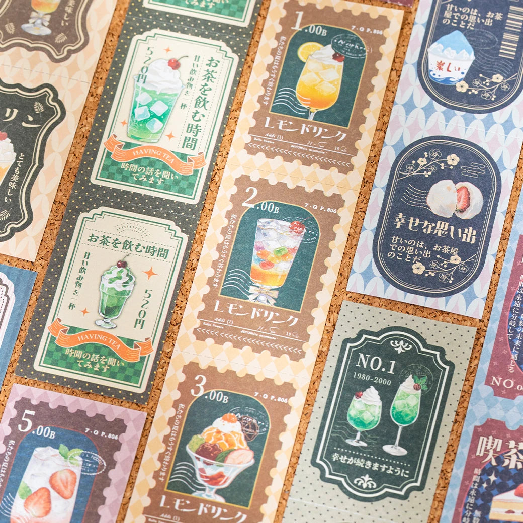 TIANZI 24/40Pcs Cute Die-Cut Stickers Book for DIY Scrapbook Phone Case Collage Decoration Material Sticker Aesthetic Stationery Qme