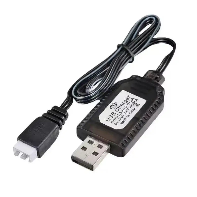 7 4V USB Lithium Battery Charger Cable XH-3P Smart Rechargeable Qme