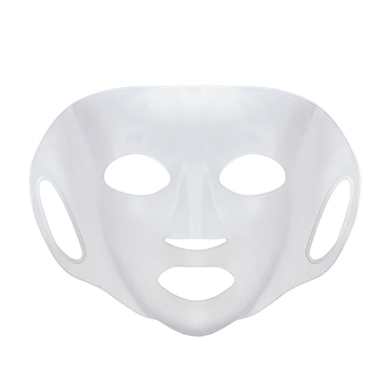 3D Silicone Facial Mask Women Reusable Gel Sheet Ear Loops Lifting Qme Clear