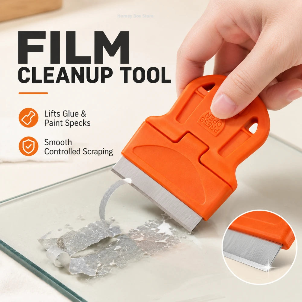 1/3/5Pcs Handheld Scraping Tool Eliminate Old Adhesive Stickers Paint Residues When Removing Car Window Glass Films Qme