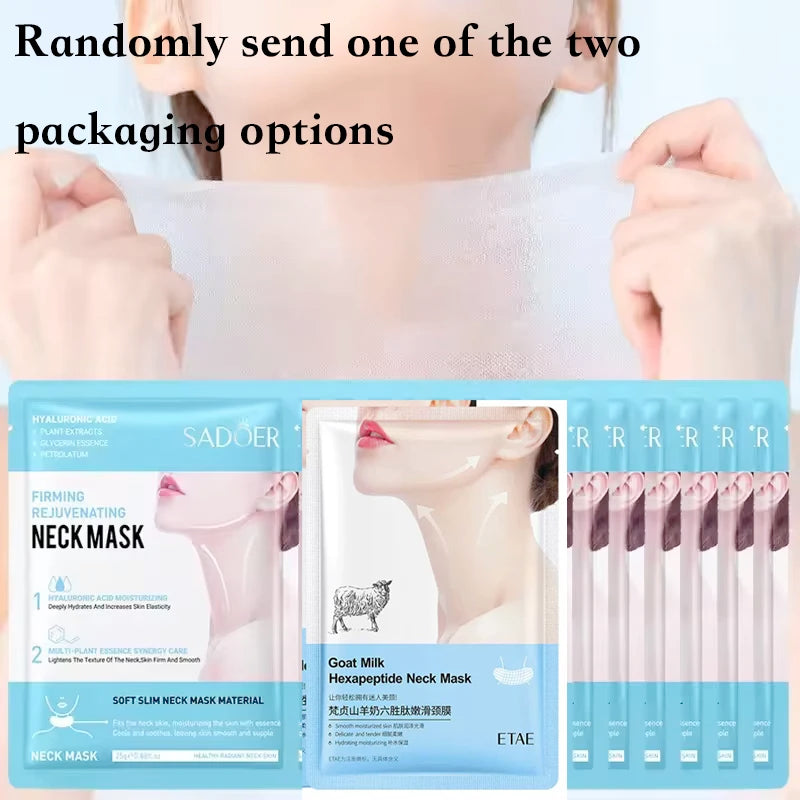 Goat Milk Hyaluronic Acid Neck Mask Collagen Firming Masks Nourishing Qme Default Title