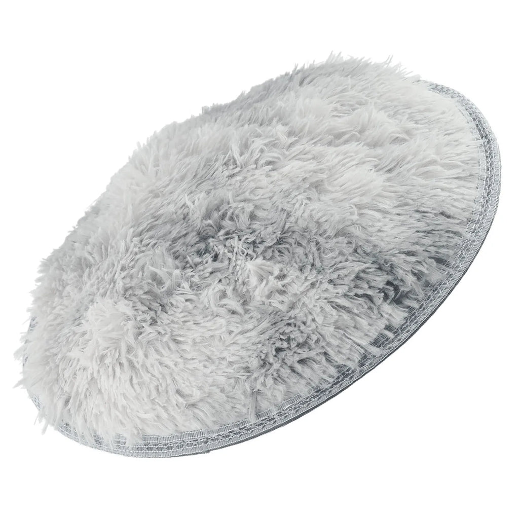 Super Soft Plush Round Rug Mat Anti-Skid Fluffy-Mat White Pink Carpets For Living Room Home Bedroom Bedroom Decoration Qme