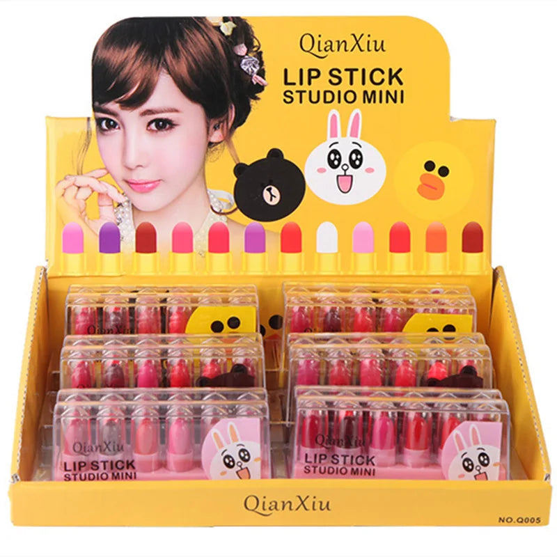 QIANXIU Cute Pet Lipstick Moisturizing Lip Balm Easy Apply Not Fade Qme