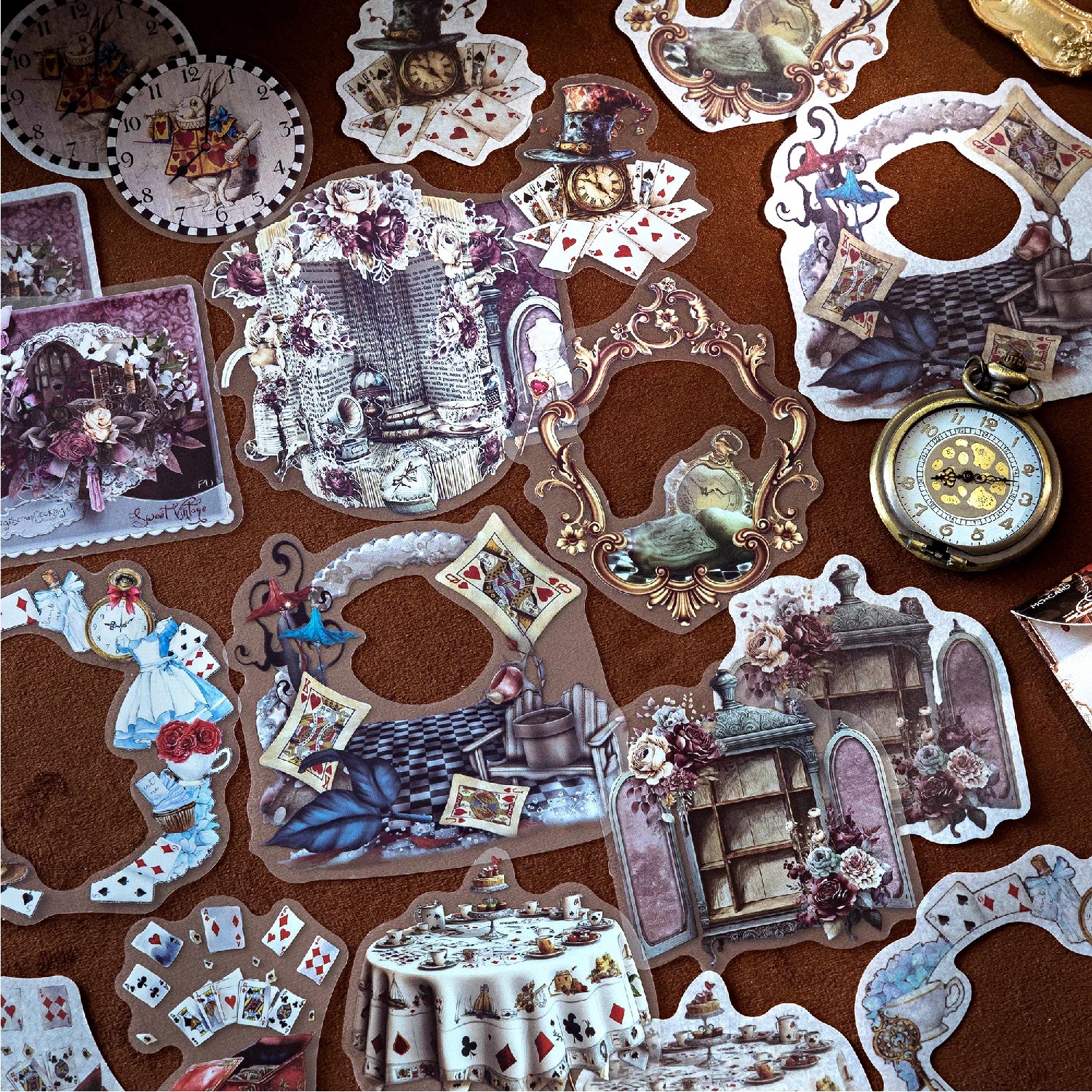 20 pcs/pack Vintage Gothic objects Sticker Pack Decorativ DIY Scrapbooking Materials Art Collage Aesthetics Stationery Stickers Qme