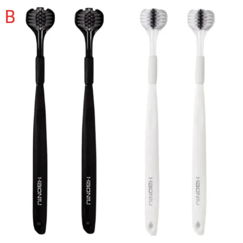 U-shaped 1 2 4 Toothbrush Soft Bristles Efficient Dental Cleaning At Qme 4pcs B