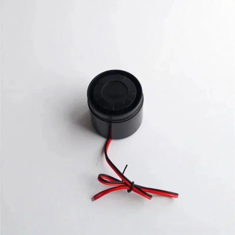 2pcs Piezoelectric Buzzer Alarm Horn Anti-theft Alarm Wired 12v High Decibel Police Siren Air Raid Siren Security Alarm Qme