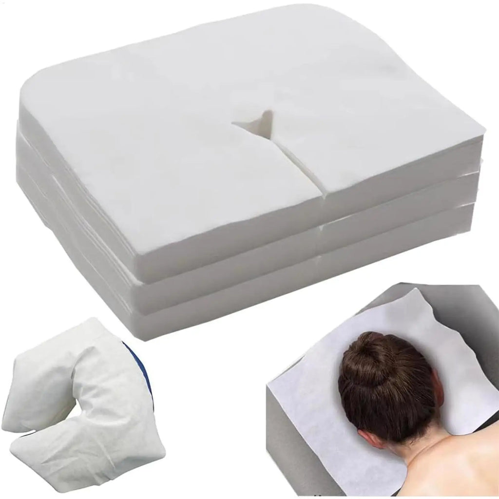 Massage Face Cradle Cover Bed Hole Towel Soft Facial Pillow Covers Qme